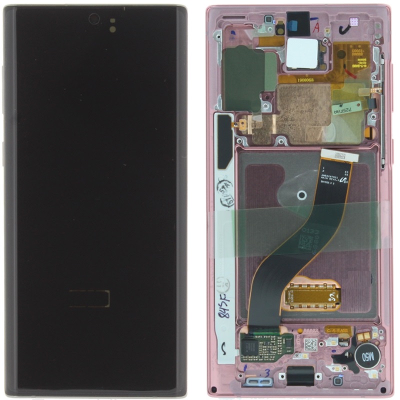 Samsung N970F Galaxy Note 10 LCD Display + Touchscreen + Frame - GH82-20818F/GH82-20817F - Aura Pink