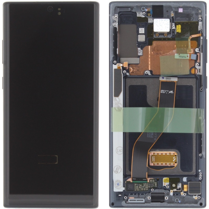 Samsung N975F Galaxy Note 10 Plus/SM-N976B Galaxy Note 10 Plus 5G LCD Display + Touchscreen + Frame GH82-20838A/GH82-20900A Aura Black