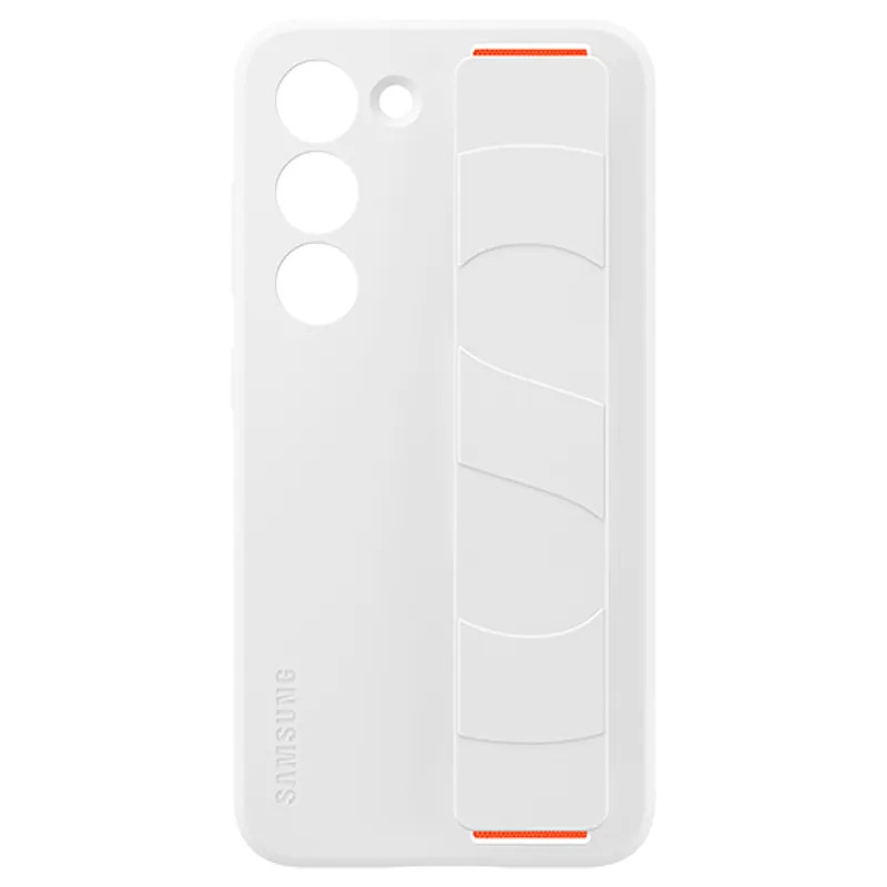 Samsung SM-S916B Galaxy S23 Plus Silicone Grip Cover - EF-GS916TWEGWW - White