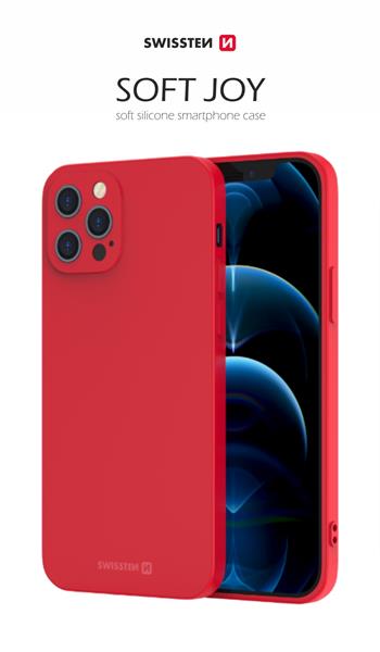 Swissten iPhone 12/iPhone 12 Pro Soft Joy Case - 34500131 - Red-