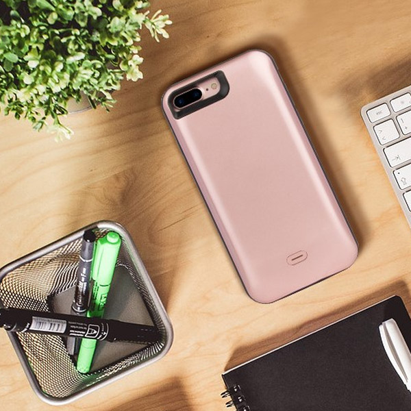 VDELI Backup Battery Case 2600 mAh - For iPhone 7/8 - Rose Gold