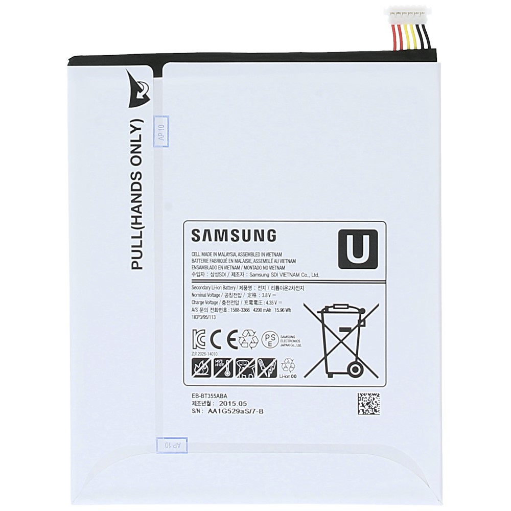 Samsung T350 Samsung Galaxy Tab A 8.0 (WiFi)/T355 Samsung Galaxy Tab (3G/LTE) Battery 4200 mAh - EB-BT355ABE