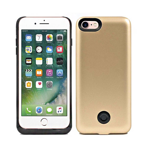 Backup Power - External Battery Case 3800 mAh - For IPhone 7/8 - Gold