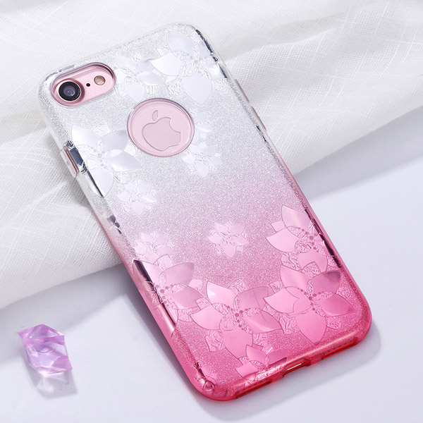 Fshang - Rose Cherry  Series - iPhone 7/8 Plus TPU Case  - Rose Gold 