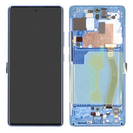 Samsung G770F Galaxy S10 Lite LCD Display + Touchscreen + Frame GH82-21672C;GH82-21992C Blue