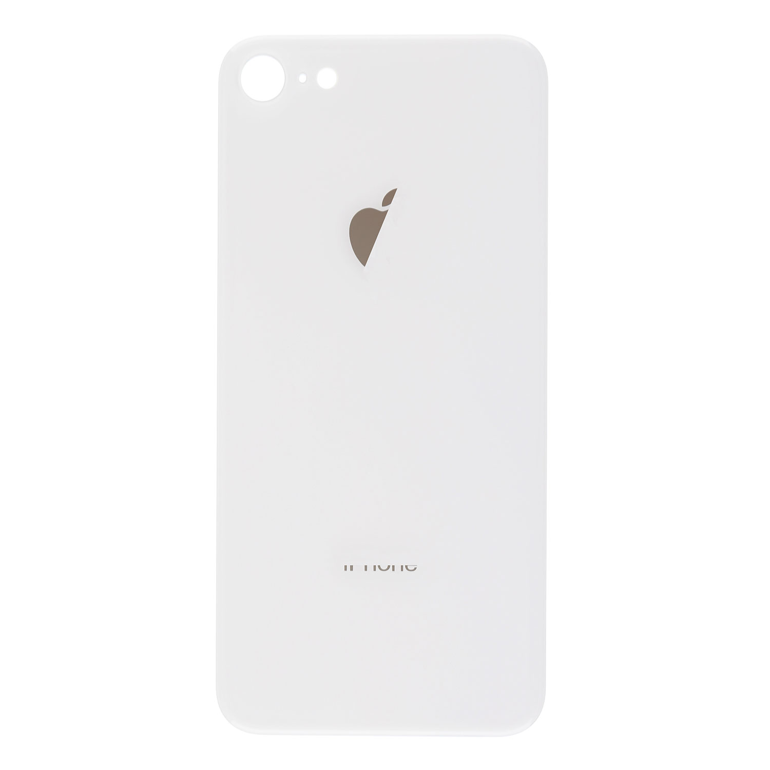 Apple iPhone 8 Backcover Glass - (Wide Camera Opening) - Silver