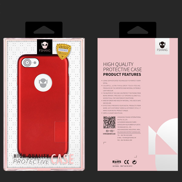 Fshang - Oak Series - iPhone 7/8/SE 2020 TPU Case - Red