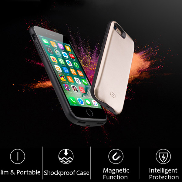 VDELI Backup Battery Case 2600 mAh - For iPhone 7/8 Plus - Rose Gold